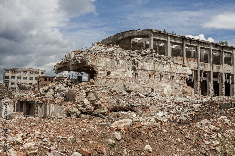 Obraz premium Ruins of Paper Mill - Kalety, Poland.