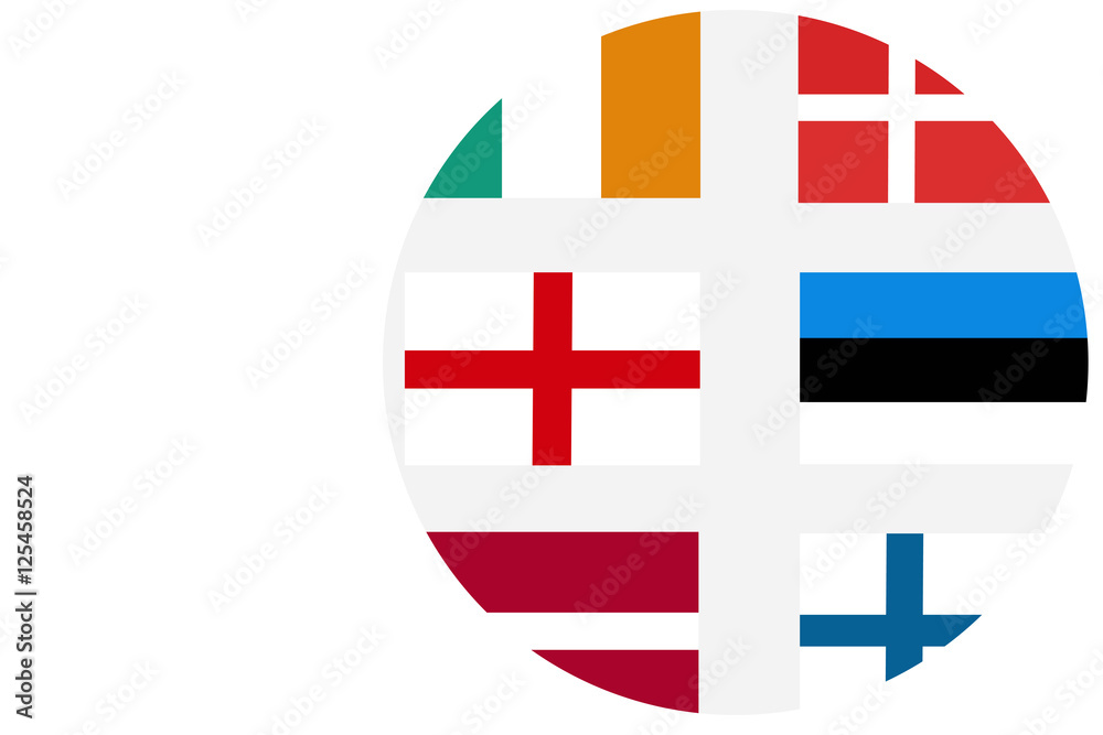 Obraz premium EURO nation flag