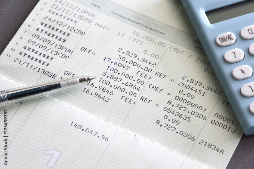 Saving Account Book and Statement from Bank for Business Finance Loan Saving Account Book and Statement from Bank for Business Finance Loan