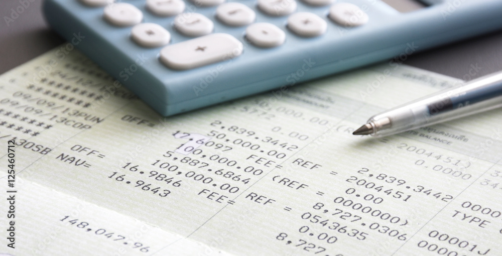 Saving Account Book and Statement from Bank for Business Finance Loan Saving Account Book and Statement from Bank for Business Finance Loan