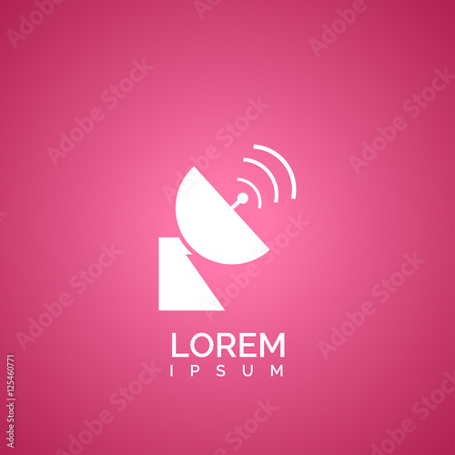 satellite dish icon. icon design