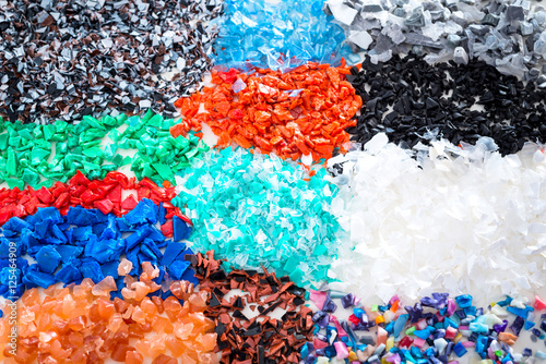 Foto Different regrind polymers