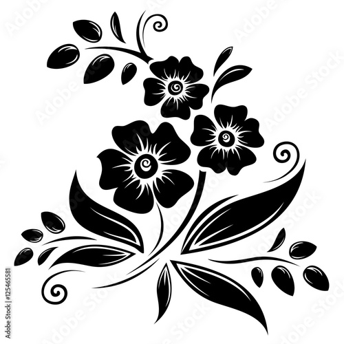 black violets silhouette
