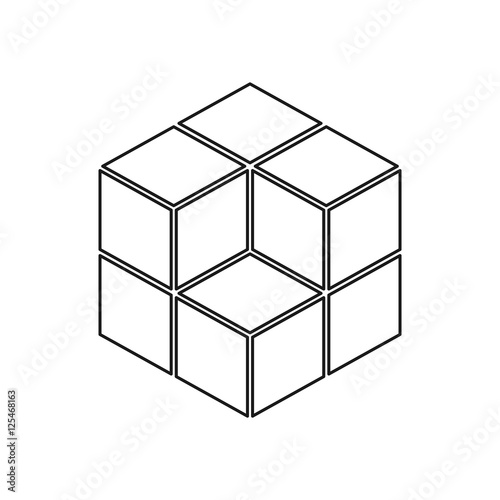 geometric cube sign pattern. Fashion graphic design.Vector illustration. Background design. Modern stylish abstract texture. Template for print, textile, wrapping and decoration