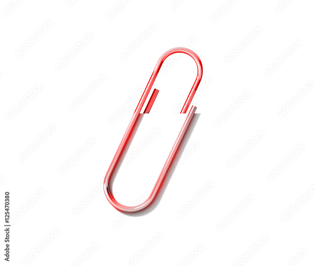 Paper clip isolated on a white background Paper clip isolated on a white background