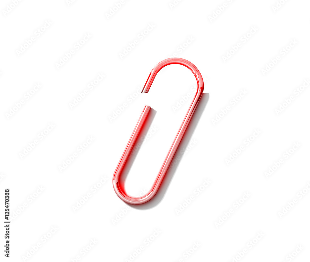 Paper clip isolated on a white background Paper clip isolated on a white background
