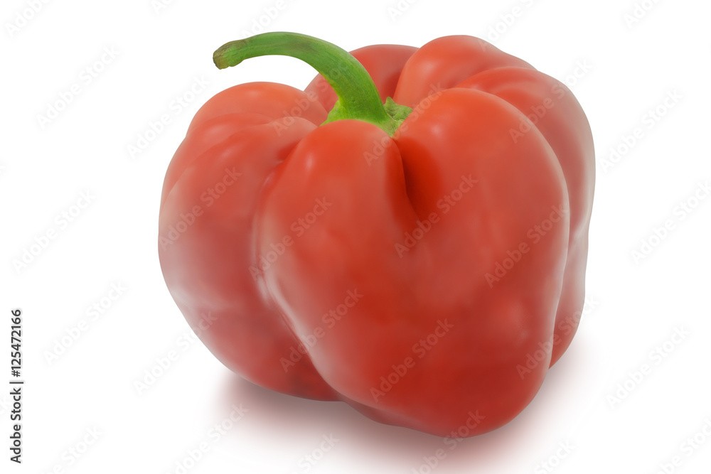 Red pepper isolated on white background Red pepper isolated on white background