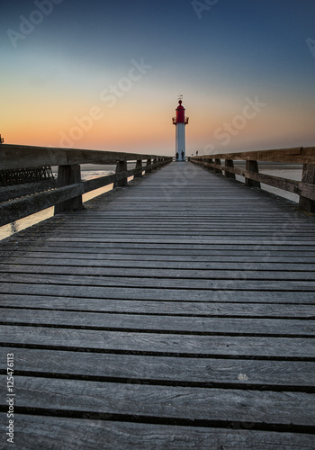 Lighthouse and Pier at Deauville Normandy France © Nailia Schwarz