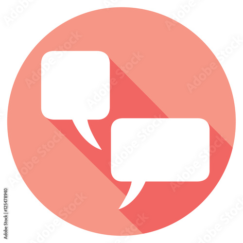 chat speach bubble flat icon
