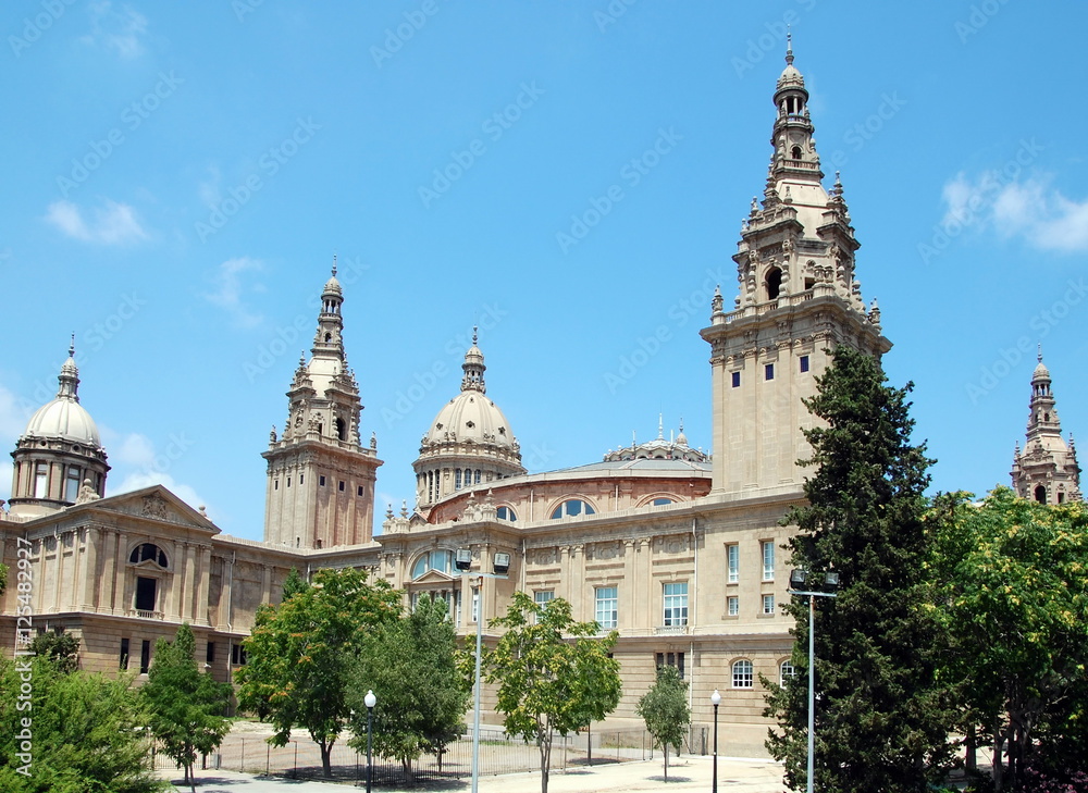 National Palace in Montjuic park in Barcelona, Spain