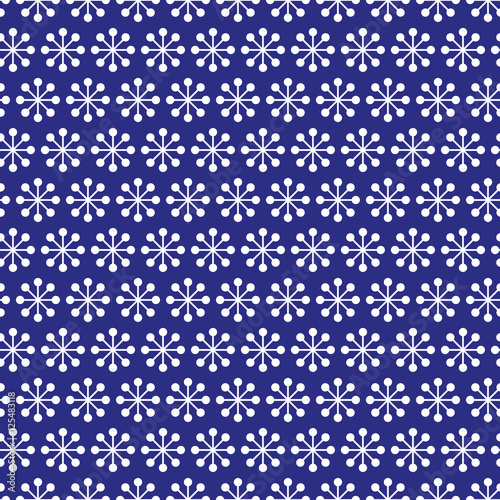 blue winter snow seamless pattern
