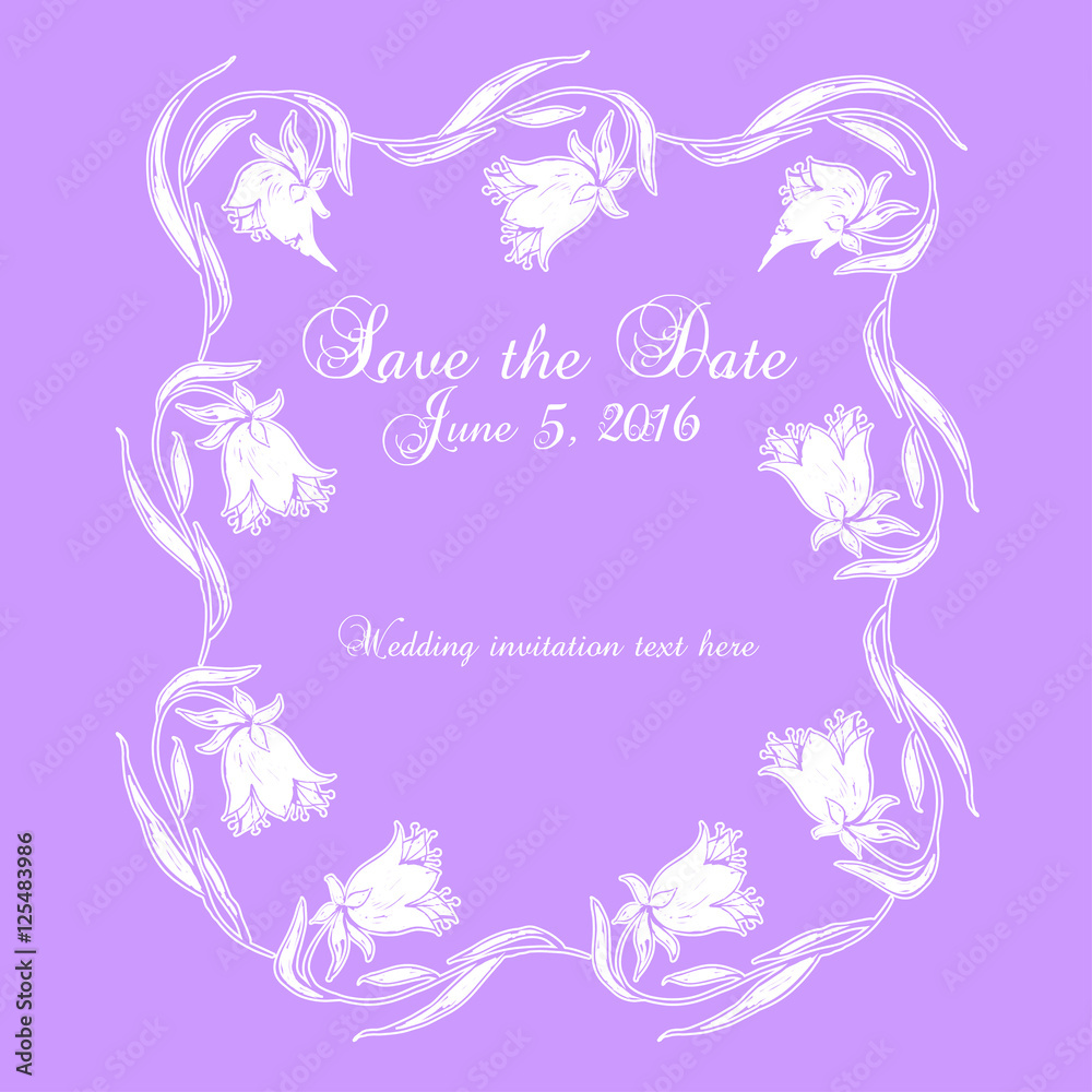 Save the date vector card Save the date vector card