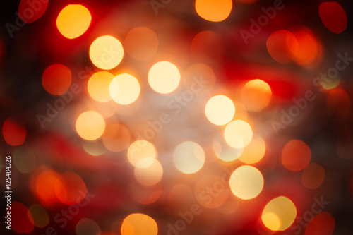 Abstract Christmas Background Defocused Spots Light .