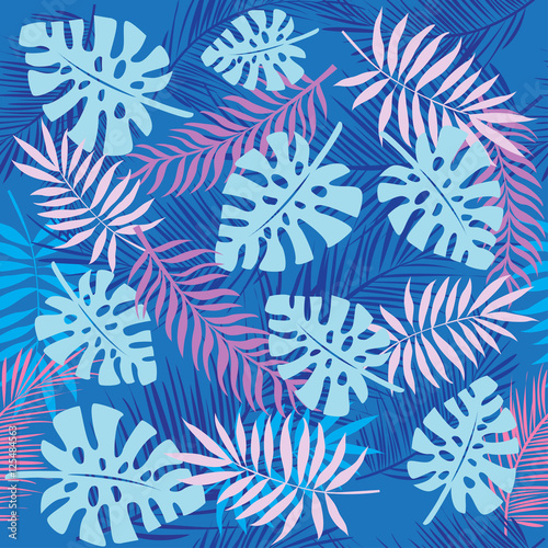 tropical seamless pattern background