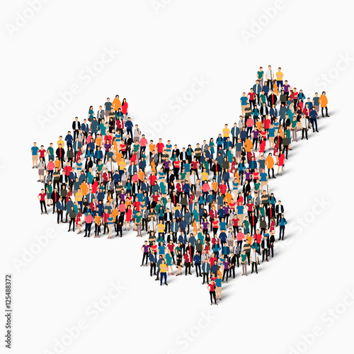 people map country china vector