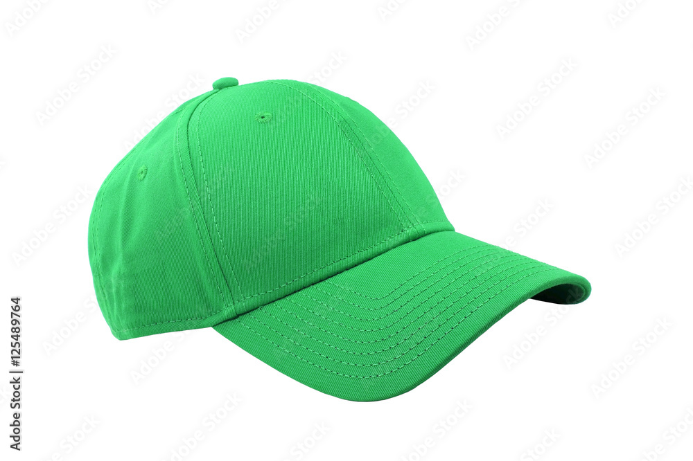 fashion green color cap isolated fashion green color cap isolated
