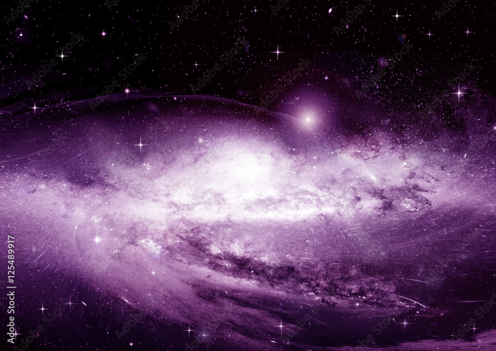 Fototapeta premium galaxy in a free space