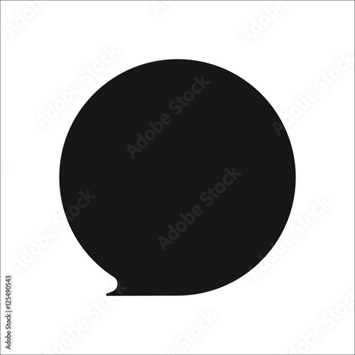 Message chat bubble symbol silhouette icon on background