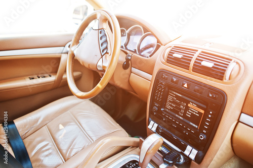 Steering wheel of luxury car © AS Photo Family