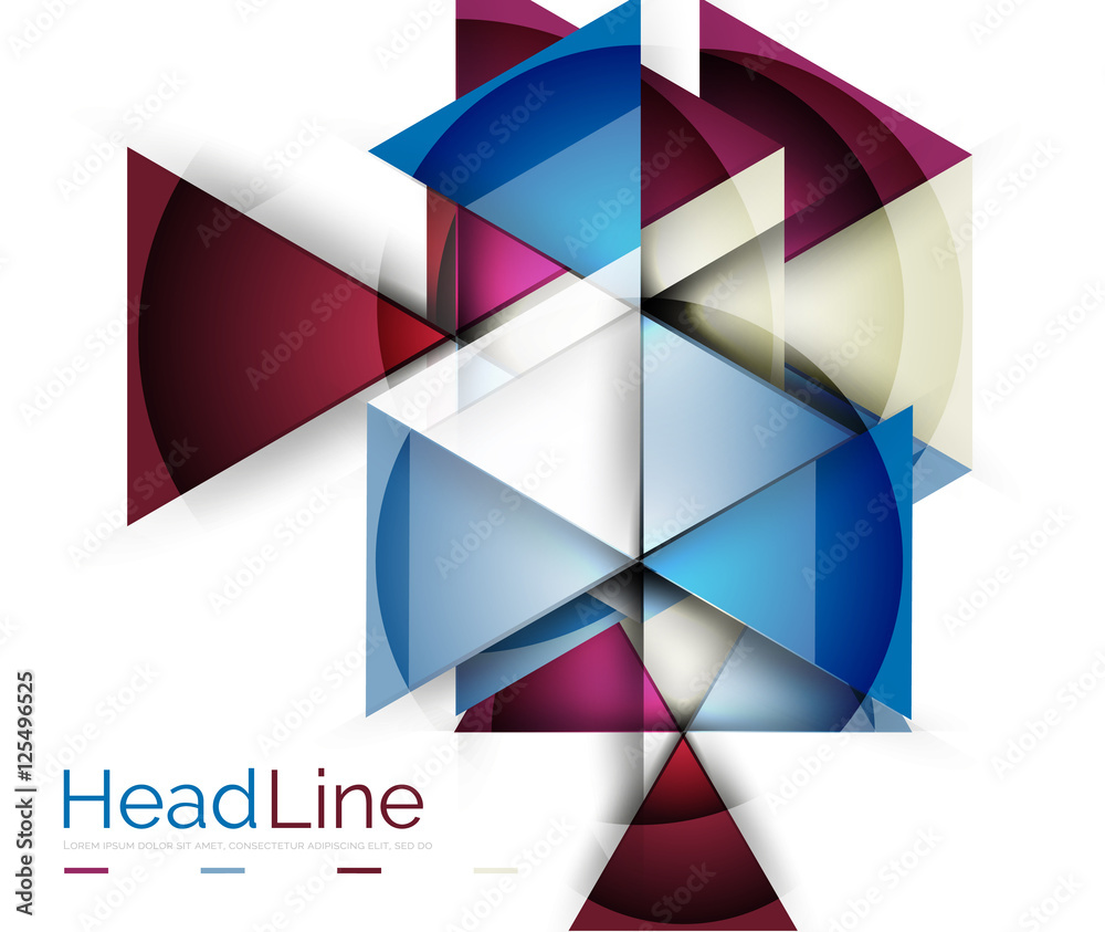 Vector 3d geometric abstract background Vector 3d geometric abstract background