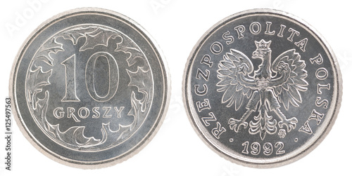 10 polish groszy coin