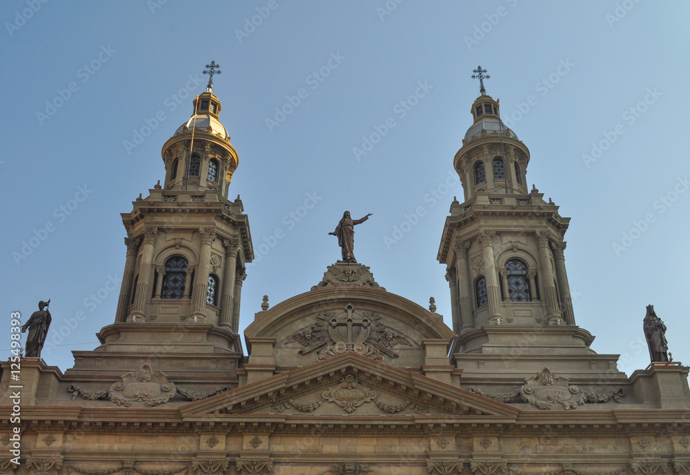 Metropolitan Cathedral, Plaza de Armas Main Square, Santiago de Chile