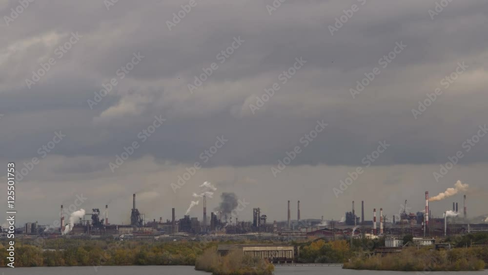Large Factory Industry Smoke Emissions Large Factory Industry Smoke Emissions