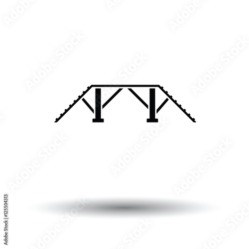 Dog training bench icon