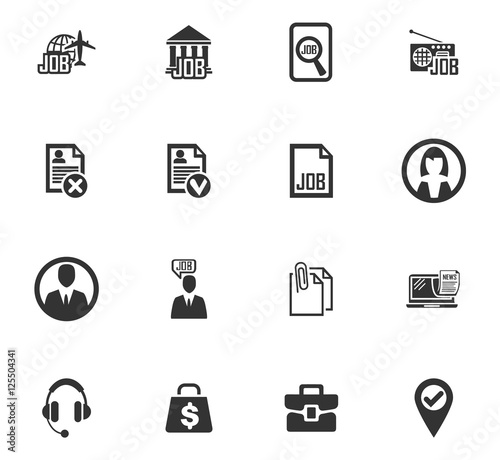 Job icons set