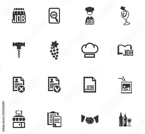 Job icons set