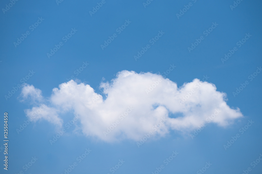 Beautiful single white cloud on blue sky Beautiful single white cloud on blue sky