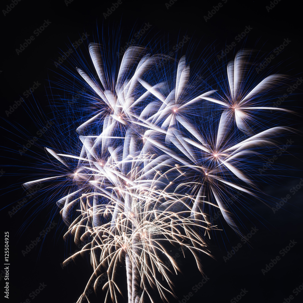 Obraz premium Colorful fire work for background