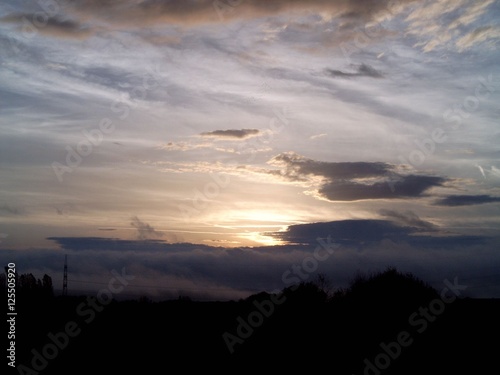 Himmel dunkle Wolken