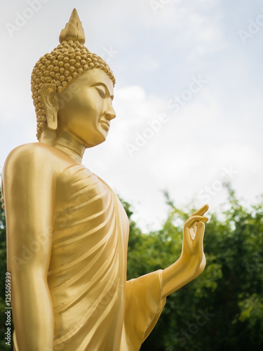 Fotografie Golden buddha statue.