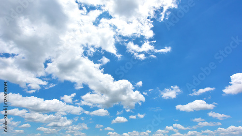 Blue sky and white cloud