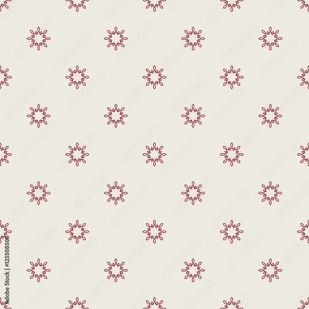 Christmas snowflakes seamless background. 