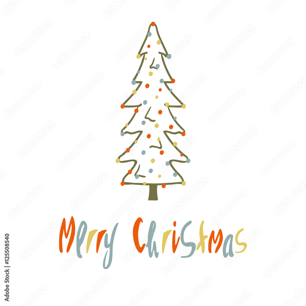 Card for winter holidays. Card for winter holidays.