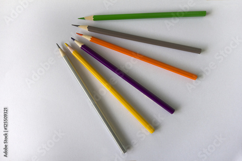 Color pencil on white paper