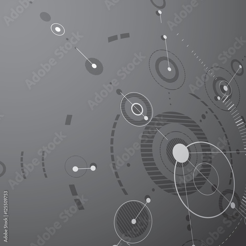 3d vector abstract background created in Bauhaus retro style. Gr
