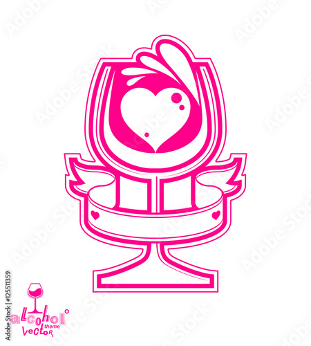 Vector goblet – alcohol dri...