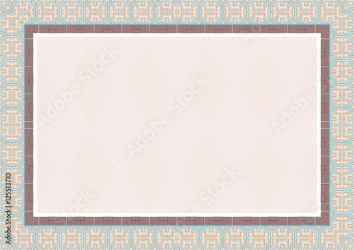 Colorful Frame / Border, suitable for Certificate of Achievement, education, awards, wedding 