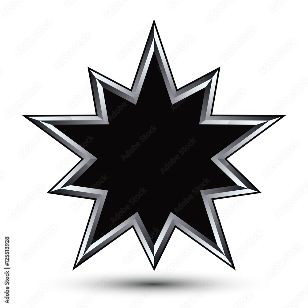 Vector stylized symbol isolated on white background. Glamorous Vector stylized symbol isolated on white background. Glamorous
