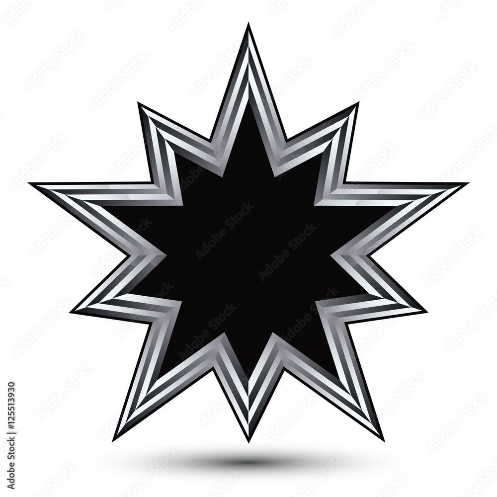 Vector stylized symbol isolated on white background. Glamorous Vector stylized symbol isolated on white background. Glamorous
