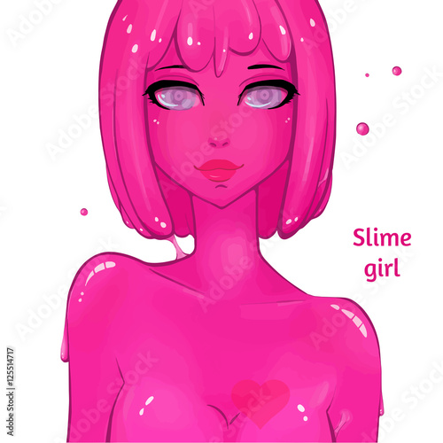 Hot slime girl. photo