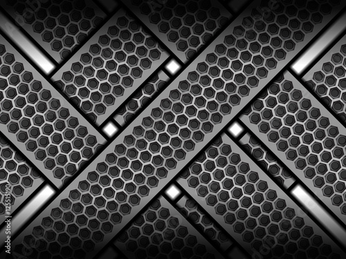 abstract background with metallic texture designs, Vector Illustration