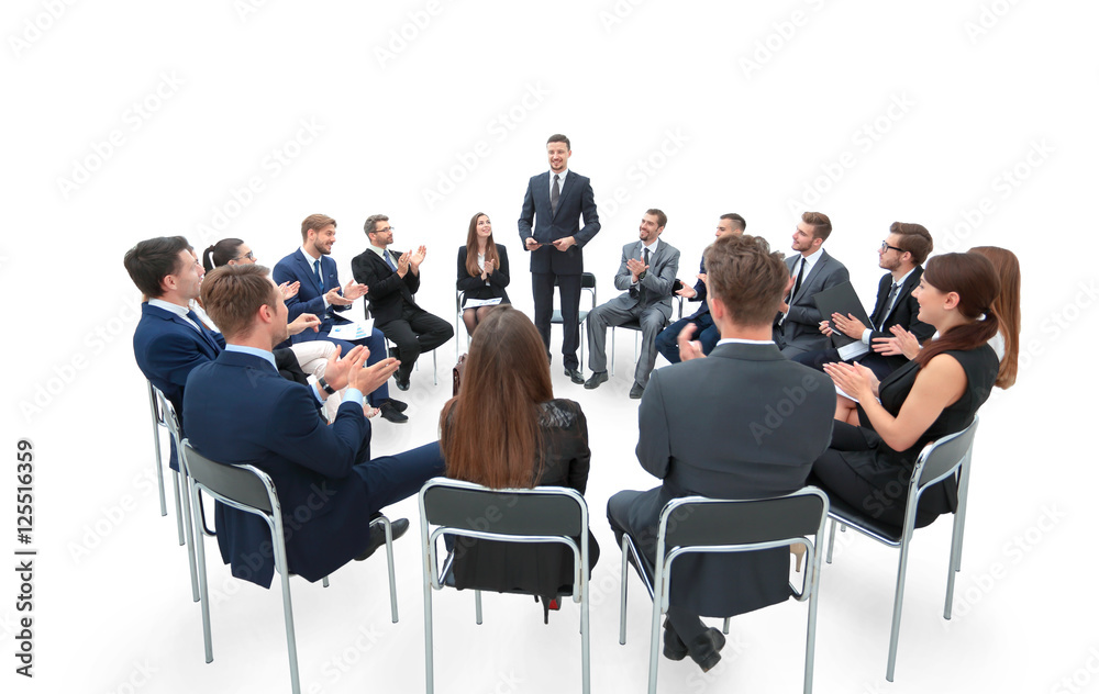 Speaker giving a talk on corporate Business Conference. Busines Speaker giving a talk on corporate Business Conference. Busines