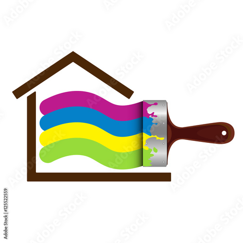 Brush for painting house
