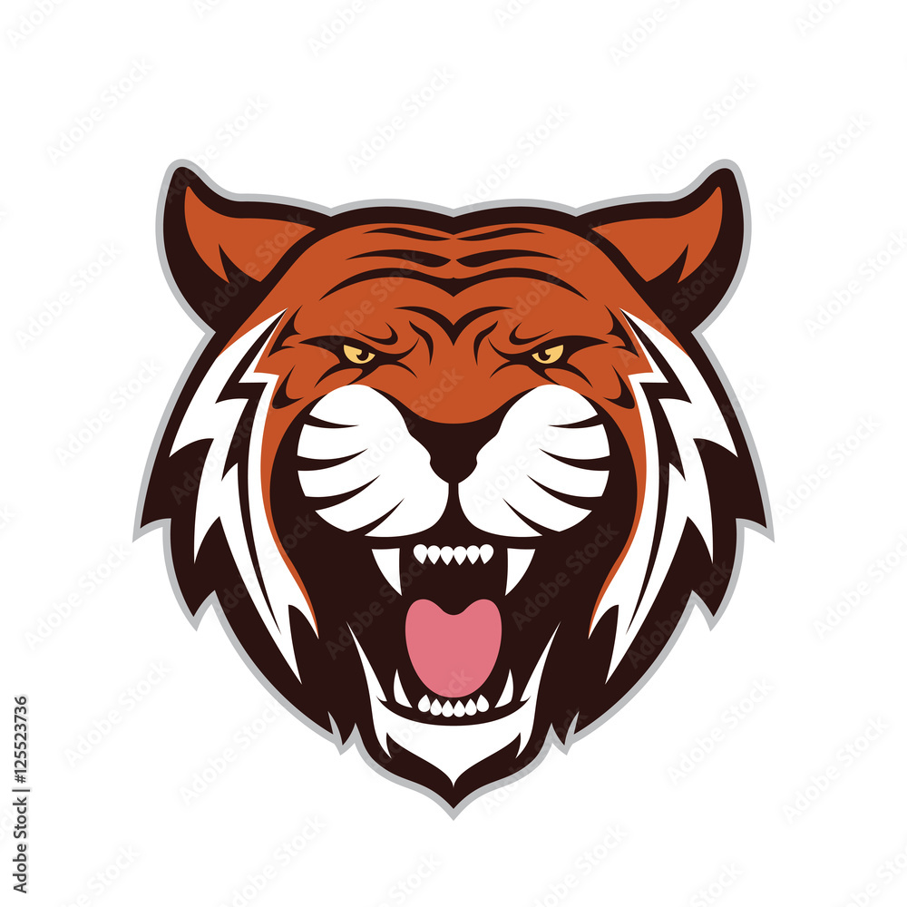 Tiger head mascot Tiger head mascot