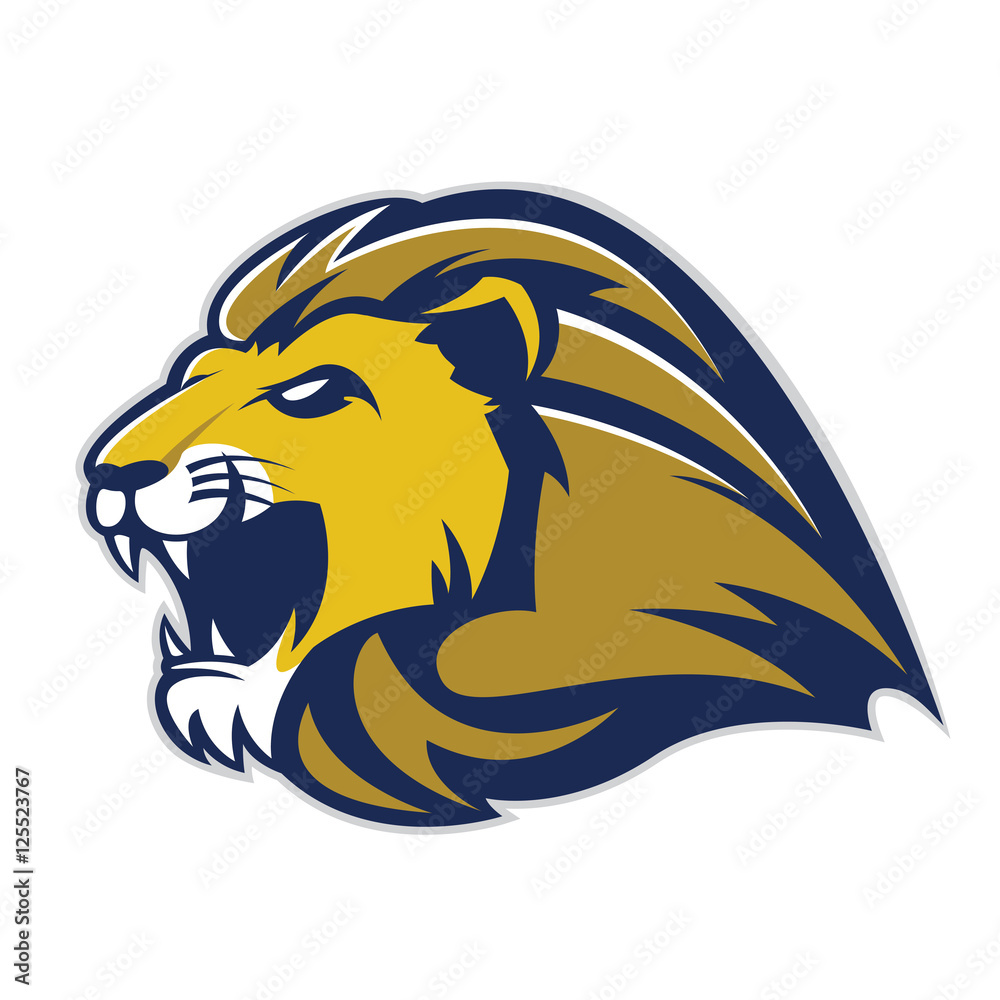 Obraz premium Lion head mascot