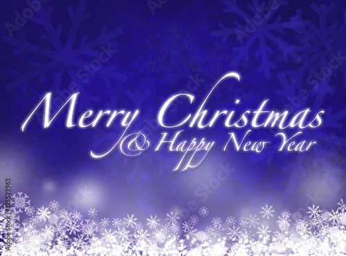 merry christmas - happy new year - greeting card